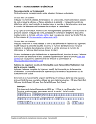Instruction pour Forme A4 Requete En Modification Du Montant De La Reduction Du Loyer - Ontario, Canada (French), Page 3