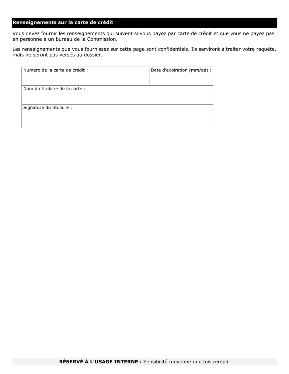 Demande Denregistrement Dune Audience - Ontario, Canada (French), Page 2