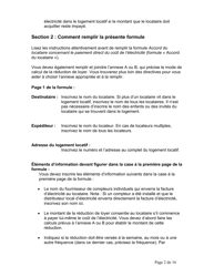 Instruction pour Accord Du Locataire Concernant Le Paiement Direct Du Cout De L&#039;electricite - Ontario, Canada (French), Page 3