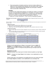 Instruction pour Forme T1 Requete Presentee Par Le Locataire Pour Obtenir Un Remboursement Du Par Le Locateur - Ontario, Canada (French), Page 6