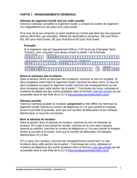 Instruction pour Forme T2 Requete Concernant Les Droits Du Locataire - Ontario, Canada (French), Page 3