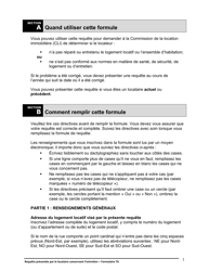 Instruction pour Forme T6 Requete Presentee Par Le Locataire Concernant L&#039;entretien - Ontario, Canada (French), Page 2