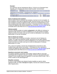 Instruction pour Forme T7 Requete Du Locataire Relative Aux Compteurs Individuels - Ontario, Canada (French), Page 3
