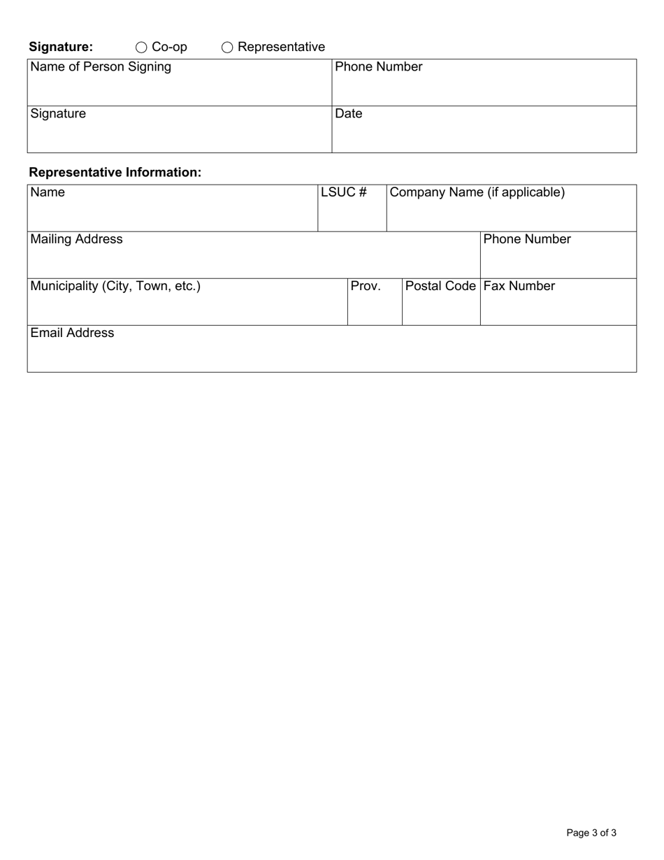 Form N6C Notice by the Co-op to End Your Occupancy for Illegal Acts or Misrepresenting Income - Ontario, Canada, Page 3