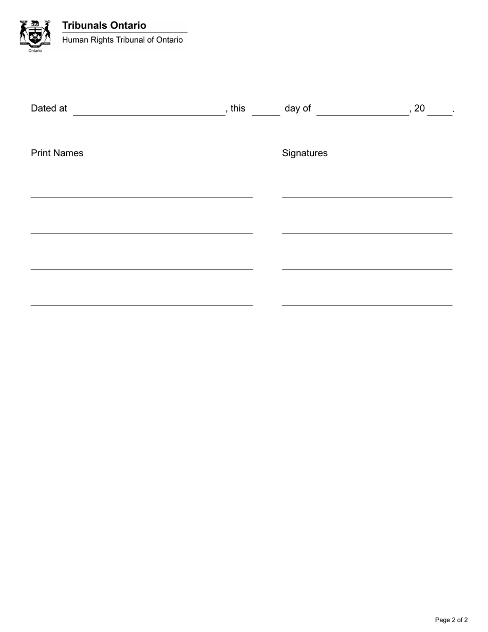 Confidentiality Agreement - Ontario, Canada, Page 3