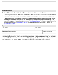 Form 3043E Notice of Motion - Ontario, Canada, Page 2