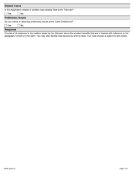Form 0456E Response by an Insurance Company to an Injured Person&#039;s Application for Auto Insurance Dispute Resolution Under the Insurance Act - Ontario, Canada, Page 2