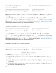 Forme 30B Affidavit De Documents (Personne Morale Ou Societe En Nom Collectif) - Ontario, Canada (French), Page 2