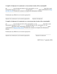 Forme 64A Demande De Rachat - Ontario, Canada (French), Page 2