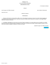 Document preview: Forme 72C Ordonnance De Gel - Ontario, Canada (French)