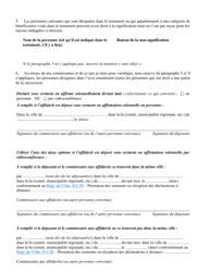 Forme 74.6 Affidavit De Signification D&#039;un Avis - Ontario, Canada (French), Page 2