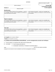 Document preview: Forme 29E Contestation Du Payeur Ou De La Payeuse - Ontario, Canada (French)