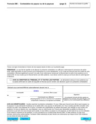 Forme 29E Contestation Du Payeur Ou De La Payeuse - Ontario, Canada (French), Page 2
