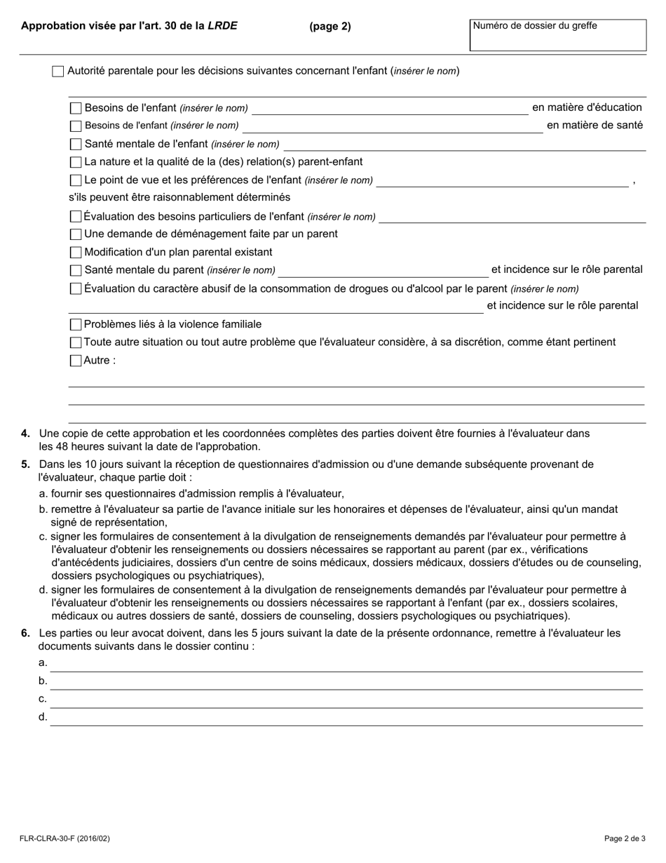 Approbation Visee Par Lart. 30 De La Lrde - Ontario, Canada (French), Page 2