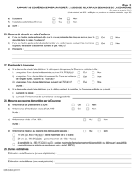 Forme 23 Rapport De Conference Preparatoire a L&#039;audience Relatif Aux Demandes De La Couronne - Ontario, Canada (French), Page 11