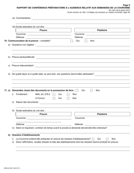 Forme 23 Rapport De Conference Preparatoire a L&#039;audience Relatif Aux Demandes De La Couronne - Ontario, Canada (French), Page 5