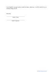 Petition Letter Template, Page 2