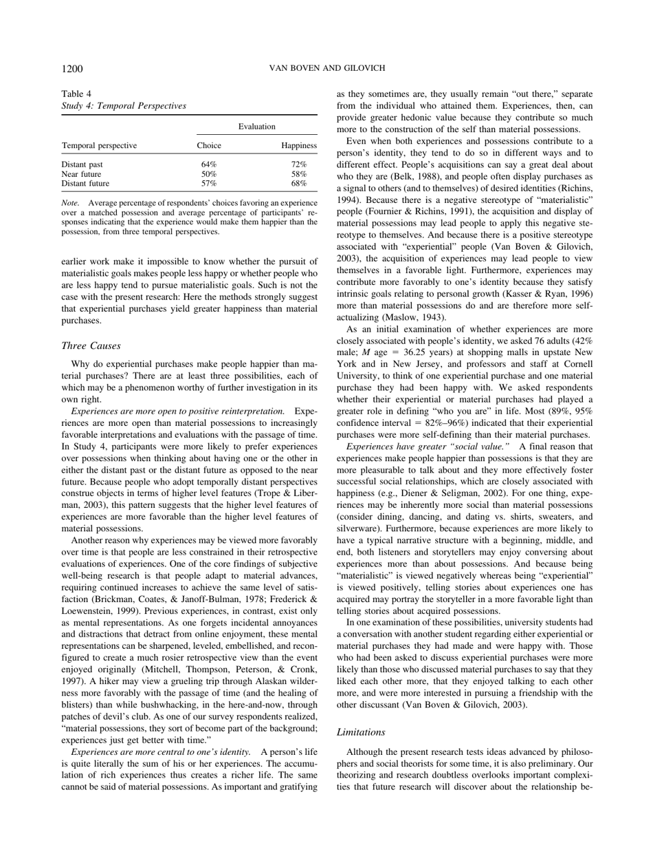 To Do or to Have? That Is the Question - Leaf Van Boven, Thomas Gilovich, Page 8