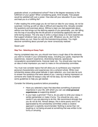 Scholarship Essay Guide, Page 3