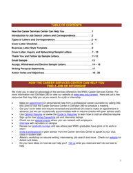 Guide to Cover Letters and Other Correspondence - Wwu Career Services Center, Page 2
