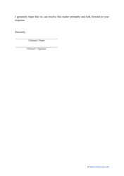 Diminished Value Claim Letter Template, Page 2