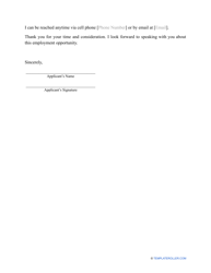 Letter of Interest for a Job Template, Page 2