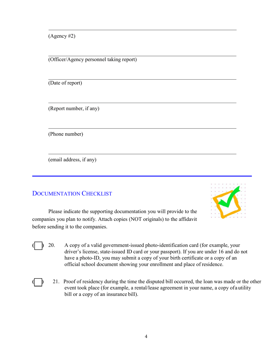 Mississippi Id Theft Affidavit - Fill Out, Sign Online and Download PDF ...