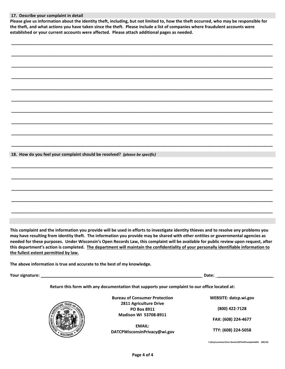 Identity Theft - Wisconsin, Page 4