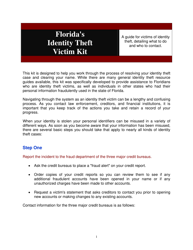 Id Theft Affidavit - Florida