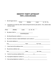 Identity Theft Affidavit - North Carolina, Page 8