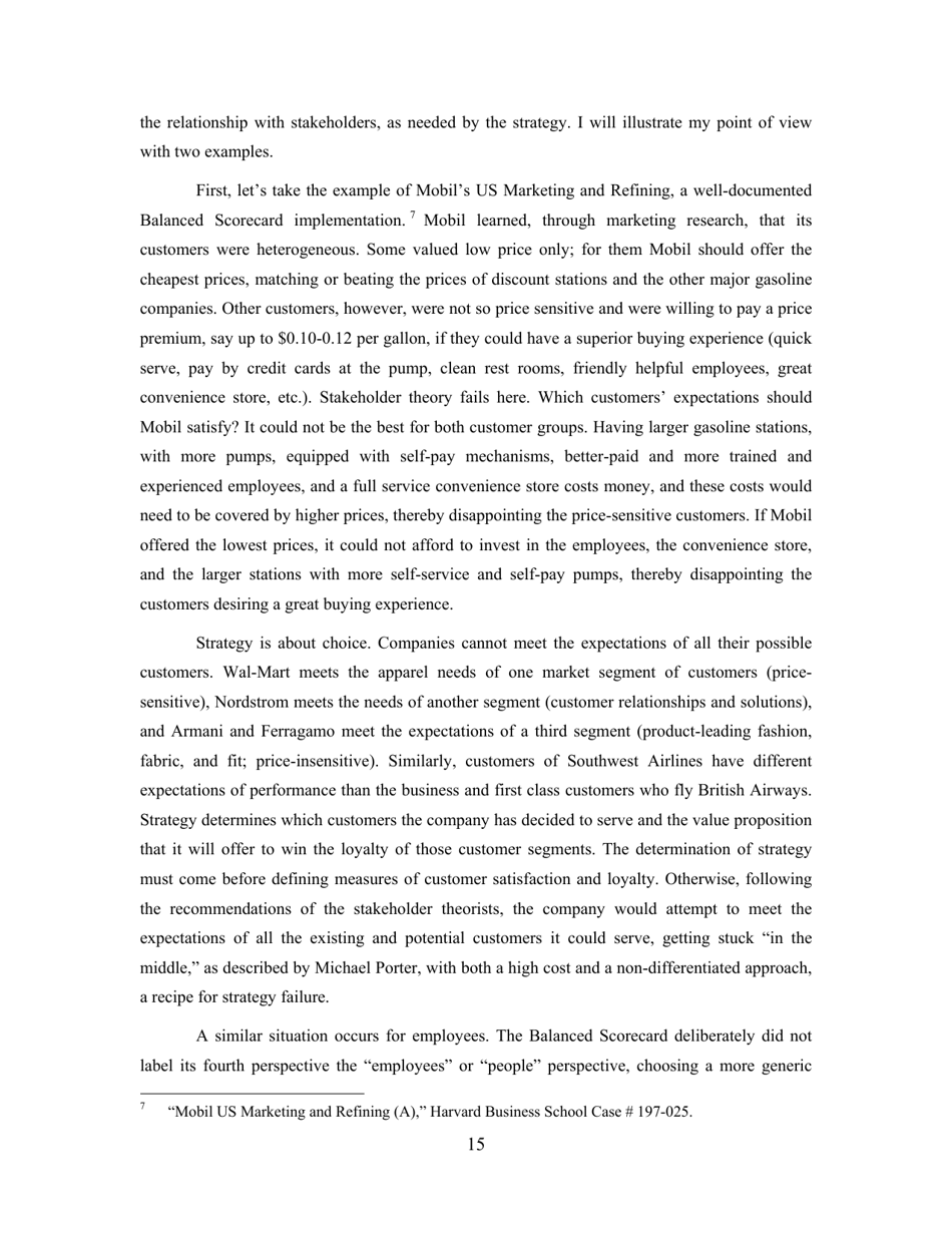 Conceptual Foundations of the Balanced Scorecard - Robert S. Kaplan, Harvard Business School, Page 16