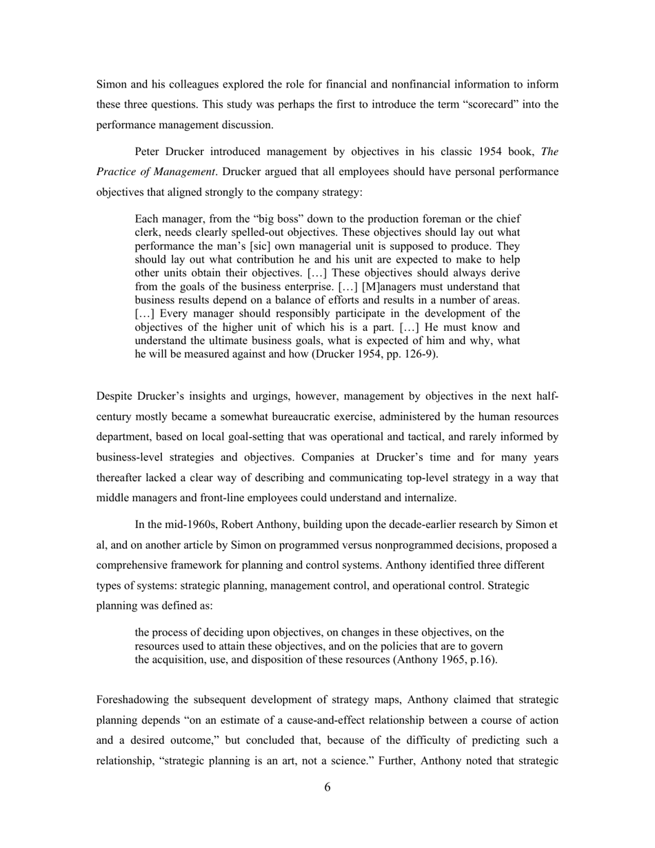 Conceptual Foundations of the Balanced Scorecard - Robert S. Kaplan, Harvard Business School, Page 7