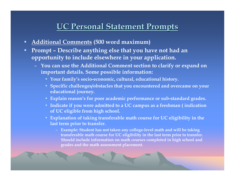 Writing College Admissions Writing College Admissions Essays / Uc Personal Statements - Santa Barbara City College, Page 14