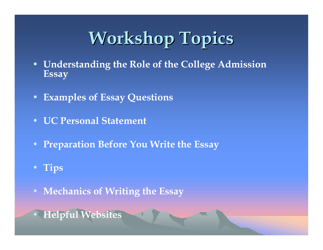 Writing College Admissions Writing College Admissions Essays/Uc Personal Statements - Santa Barbara City College, Page 2