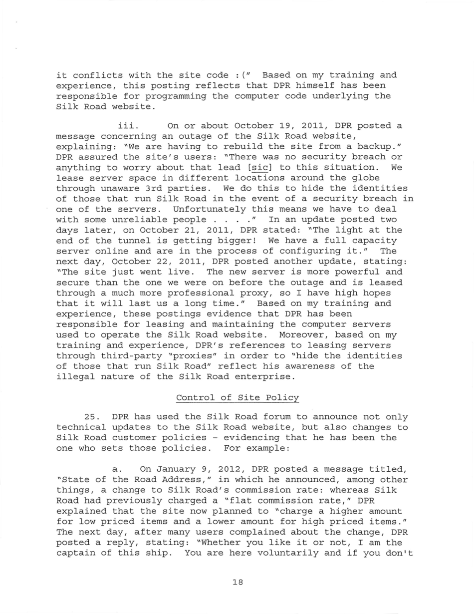Sealed Complaint 13 Mag 2328: United States of America V. Ross William Ulbricht, Page 18