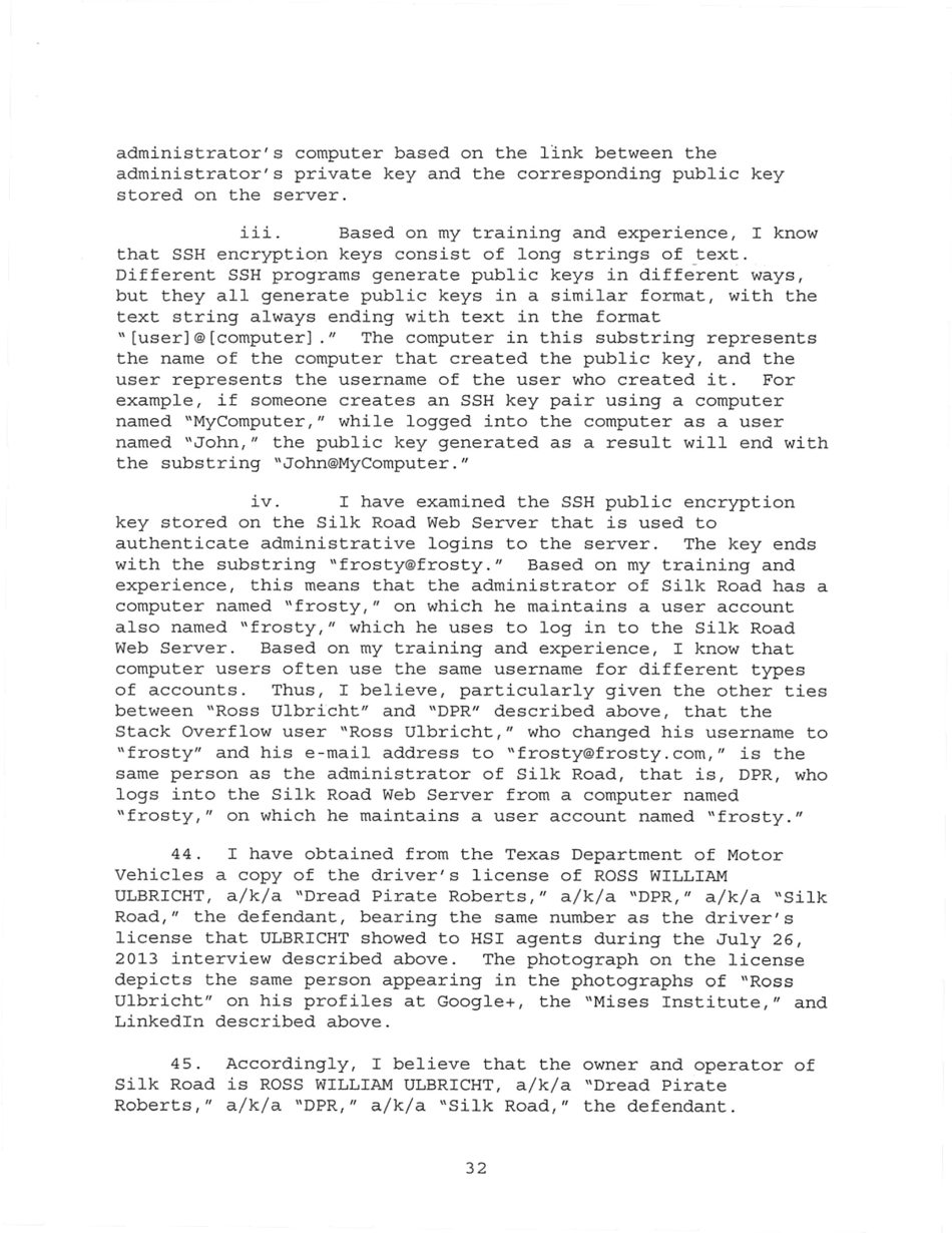 Sealed Complaint 13 Mag 2328: United States of America V. Ross William Ulbricht, Page 32