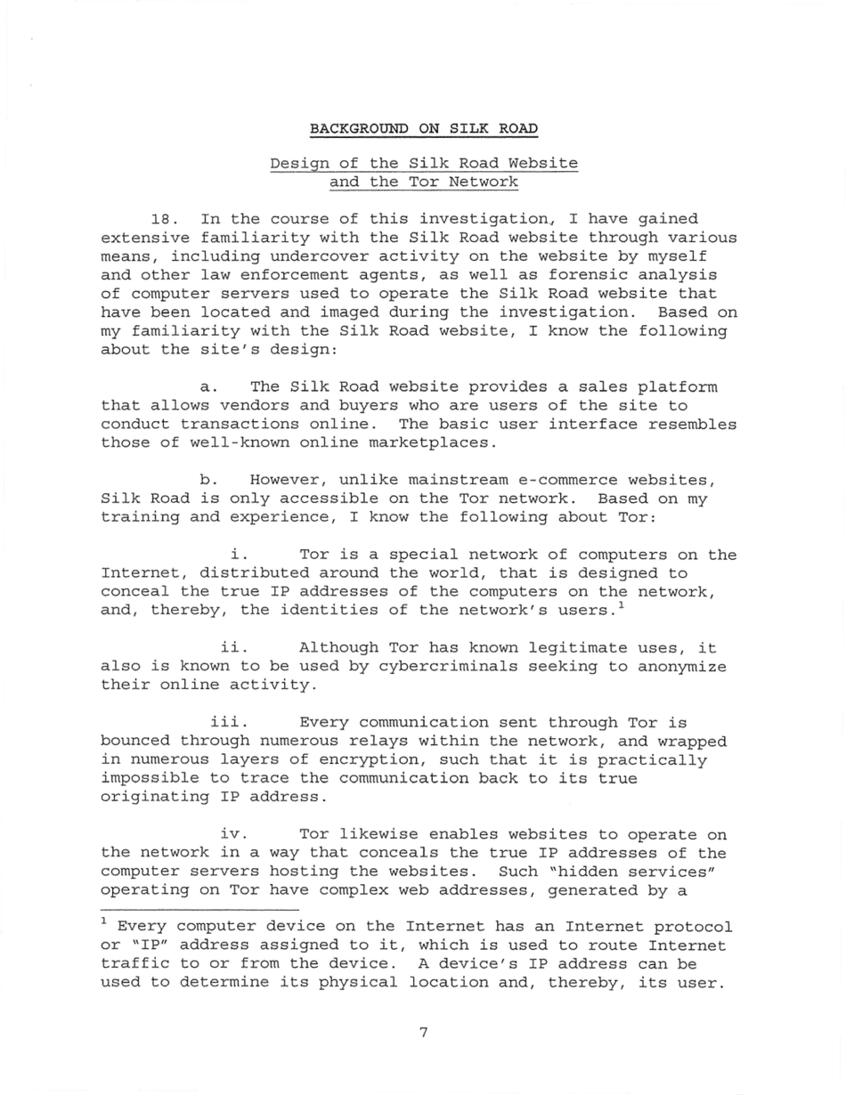 Sealed Complaint 13 Mag 2328: United States of America V. Ross William Ulbricht, Page 7