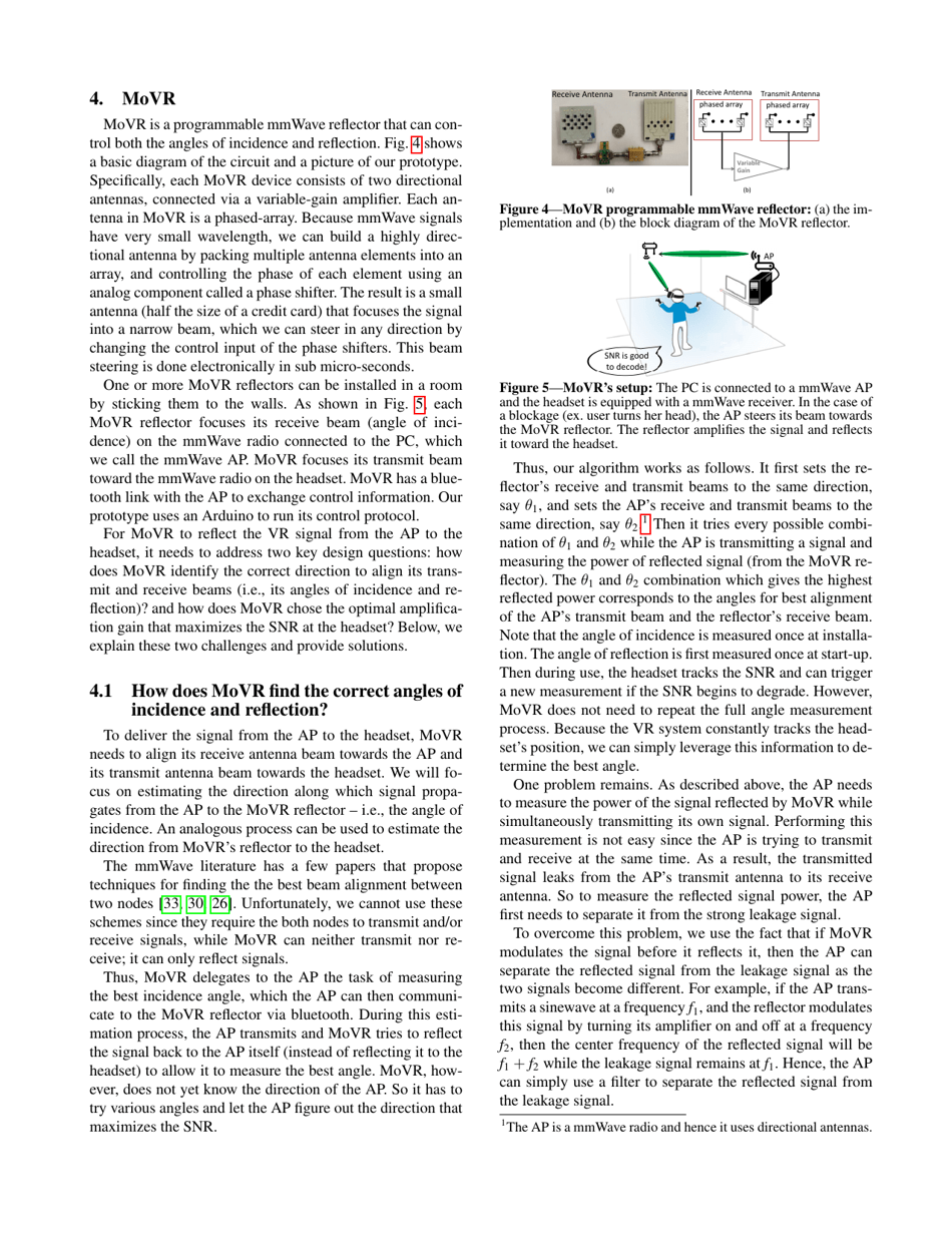 Cutting the Cord in Virtual Reality - Omid Abari, Dinesh Bharadia, Austin Duffield, Dina Katabi, Page 4
