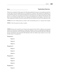 Introductions, Body Paragraphs, and Conclusions for Exploratory Papers, Page 25