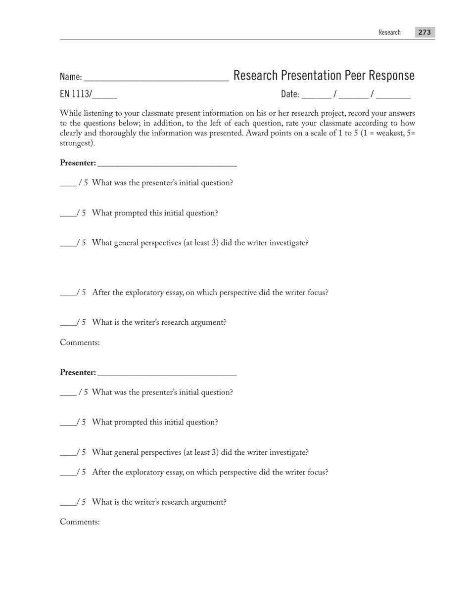 Introductions, Body Paragraphs, and Conclusions for Exploratory Papers, Page 29