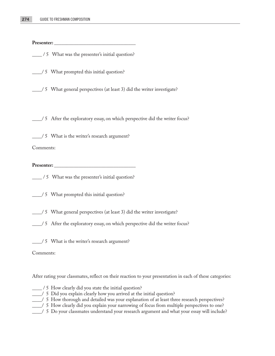 Introductions, Body Paragraphs, and Conclusions for Exploratory Papers, Page 30