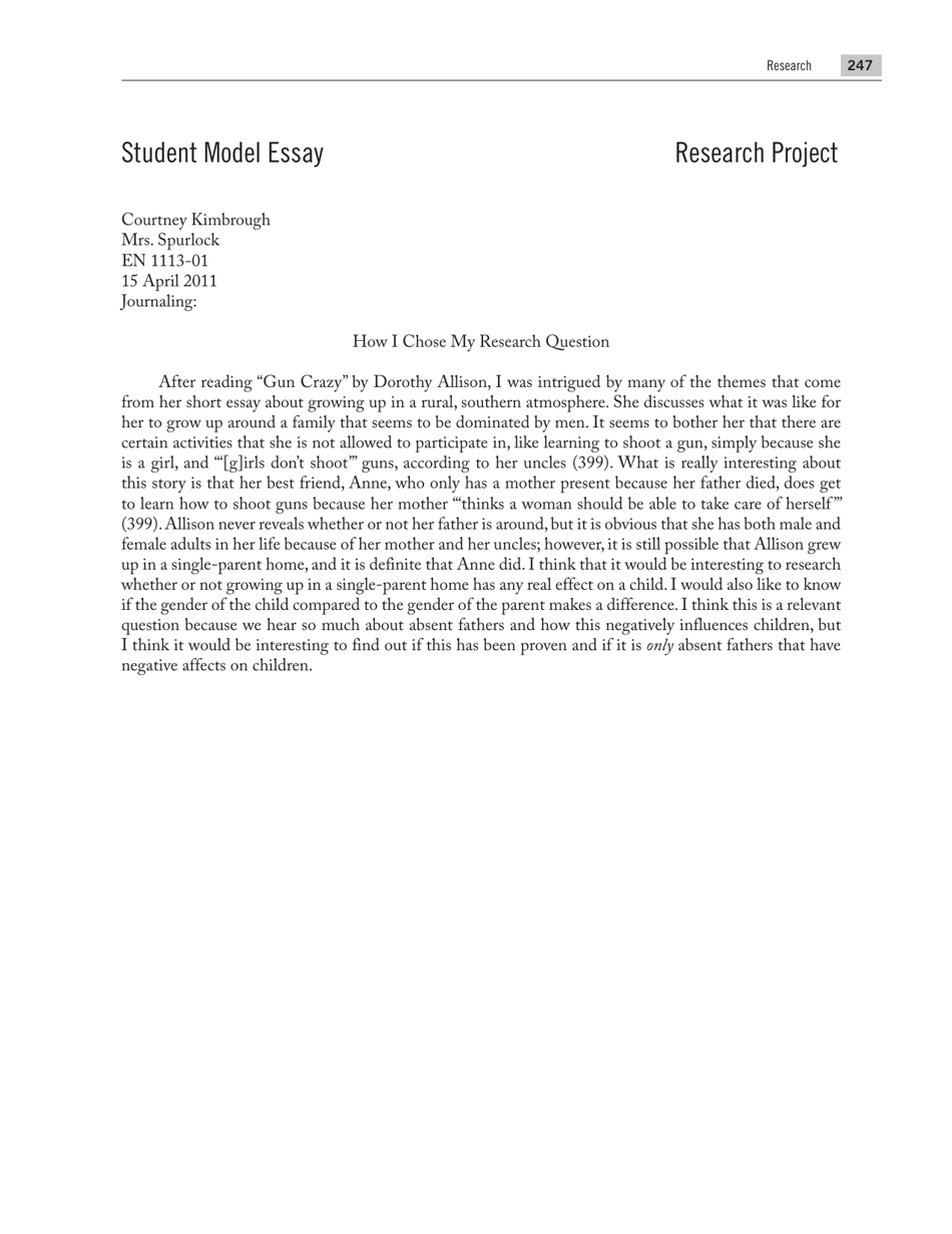 Introductions, Body Paragraphs, and Conclusions for Exploratory Papers, Page 3