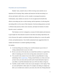 Notes on Note-Taking: Review of Research and Insights for Students and Instructors - Michael C. Friedman, Harvard University, Page 3