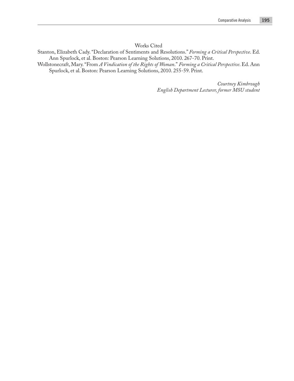 Guide to Freshman Composition / Comparative Analysis - Mississippi State University, Page 11