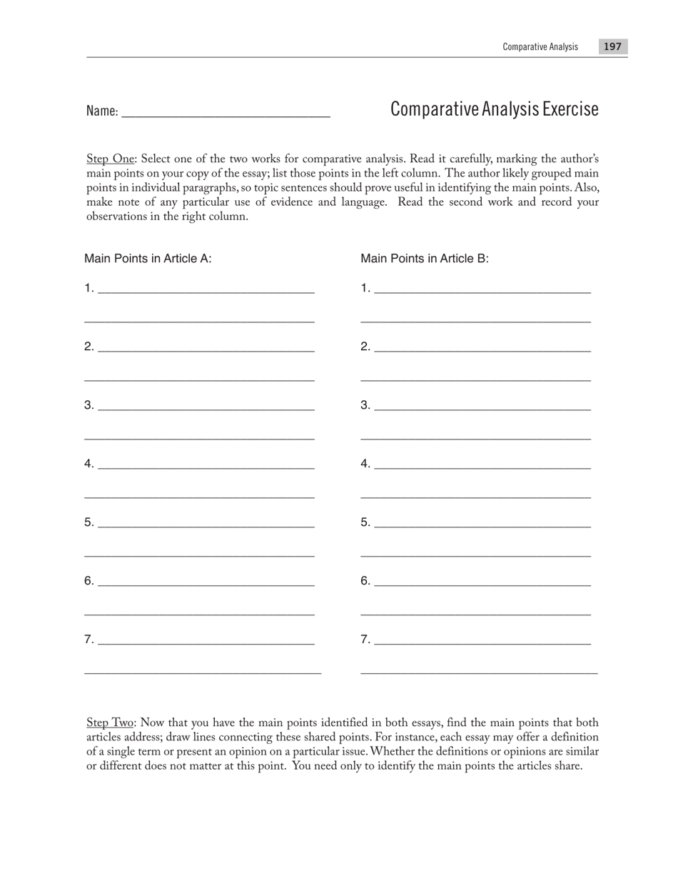 Guide to Freshman Composition / Comparative Analysis - Mississippi State University, Page 13