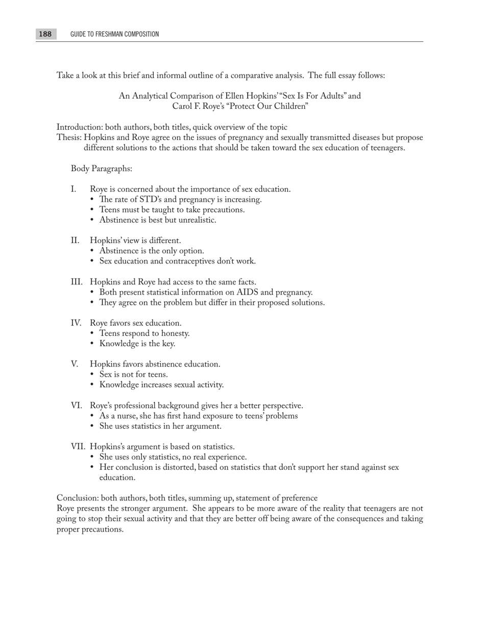 Guide to Freshman Composition / Comparative Analysis - Mississippi State University, Page 4