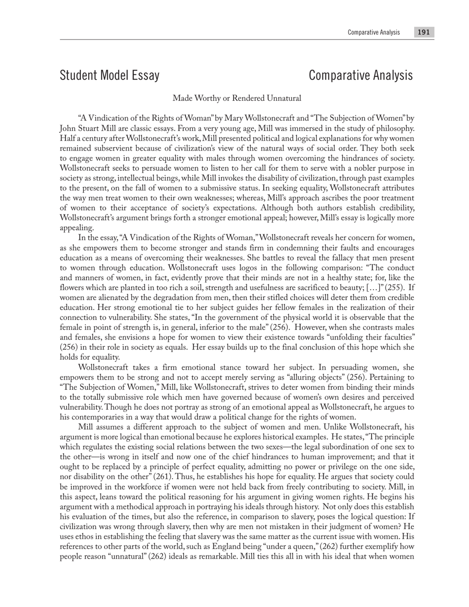 Guide to Freshman Composition / Comparative Analysis - Mississippi State University, Page 7