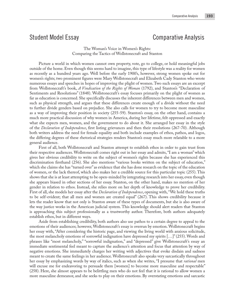 Guide to Freshman Composition / Comparative Analysis - Mississippi State University, Page 9