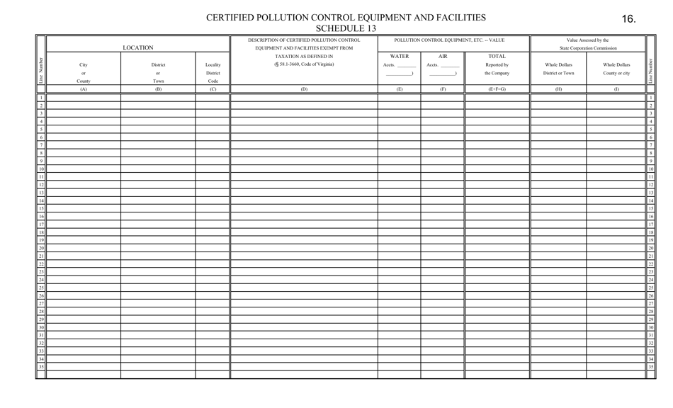 Form CCTD-3 Annual Tax Report of Electric Companies - Virginia, Page 20