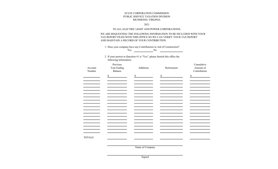 Form CCTD-3 Annual Tax Report of Electric Companies - Virginia, Page 4